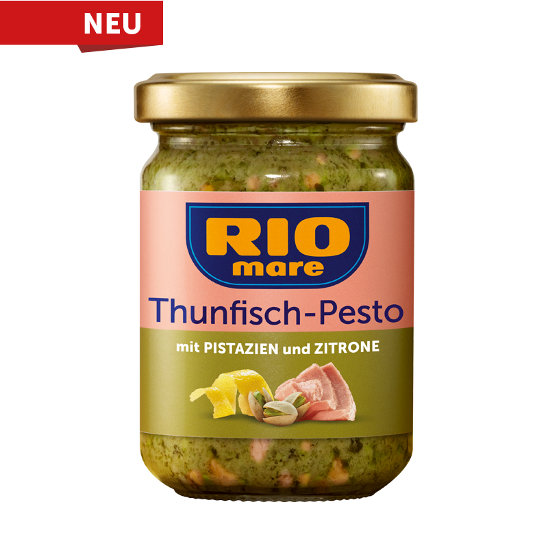 Thunfisch-pest mit pistazien und zitrone